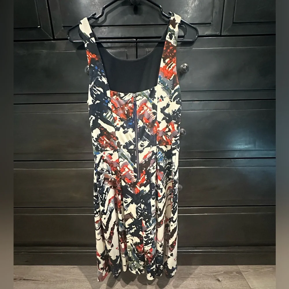 Mauve knee height floral dress